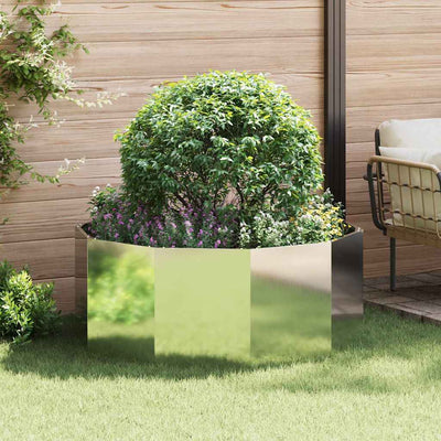 Plantekasse Sølv 120 x 120 x 50 cm Galvaniseret stål