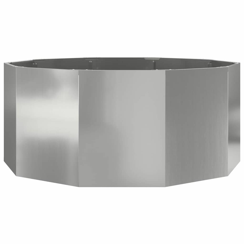 Plantekasse Sølv 120 x 120 x 50 cm Galvaniseret stål