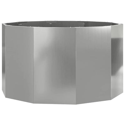 Plantekasse Sølv 90 x 90 x 50 cm Galvaniseret stål