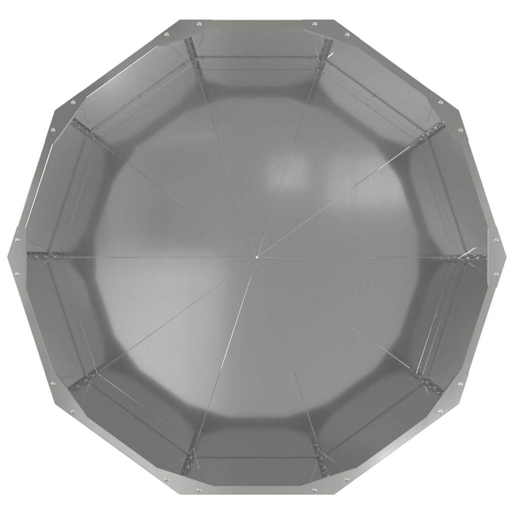 Plantekasse Sølv 90 x 90 x 50 cm Galvaniseret stål