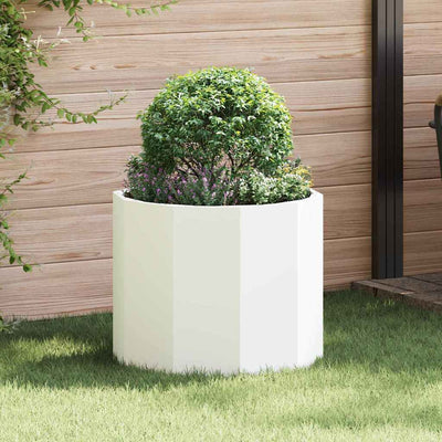 Plantekasse Hvid 60 x 60 x 50 cm Stål