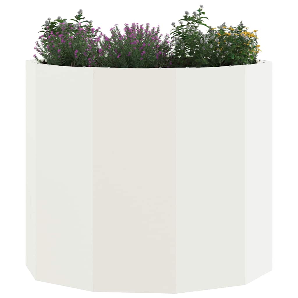 Plantekasse Hvid 60 x 60 x 50 cm Stål