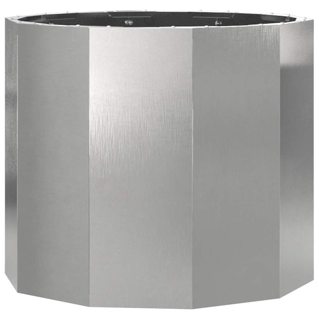 Plantekasse Sølv 60 x 60 x 50 cm Rustfrit stål