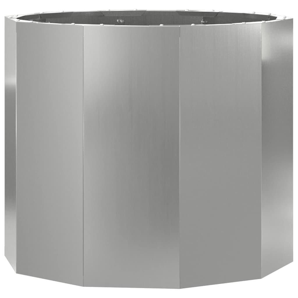 Plantekasse Sølv 60 x 60 x 50 cm Galvaniseret stål
