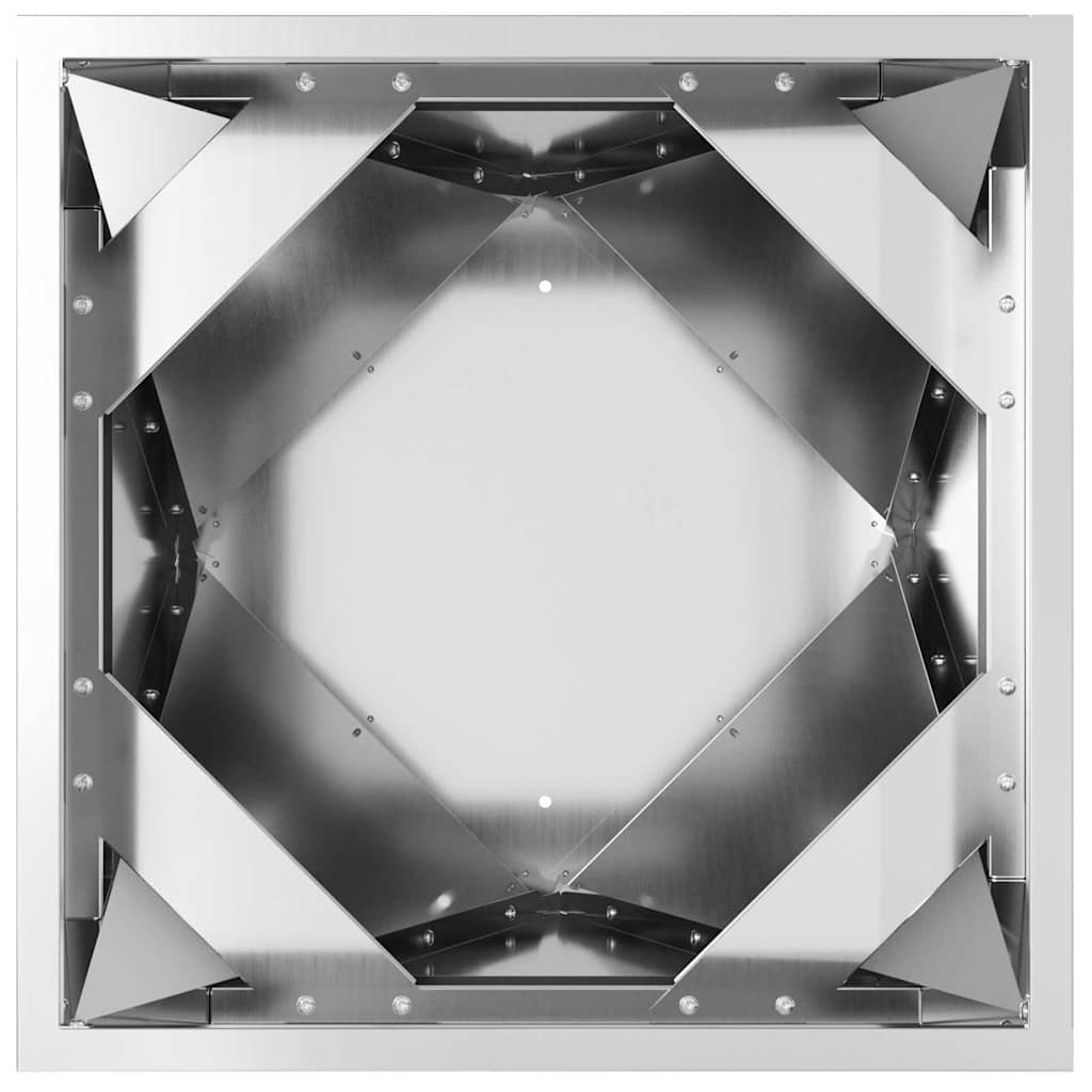 Plantekasse Sølv 30 x 30 x 75 cm Galvaniseret stål