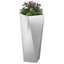 Plantekasse 2 stk. Sølv 30 x 30 x 75 cm Galvaniseret stål
