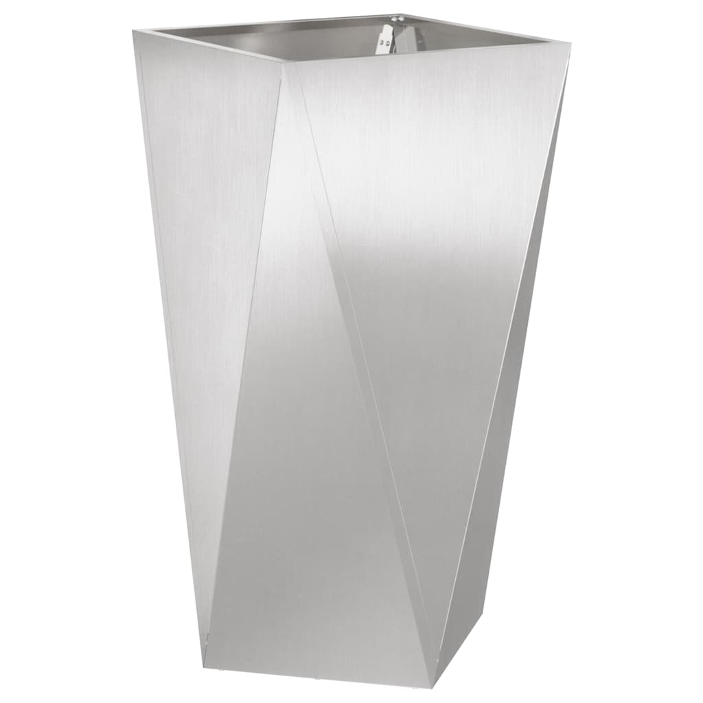 Plantekasse Sølv 40 x 40 x 75 cm Rustfrit stål