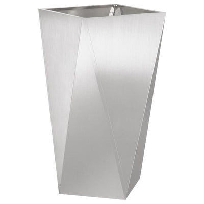 Plantekasse Sølv 40 x 40 x 75 cm Rustfrit stål