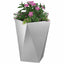 Plantekasse Sølv 50 x 50 x 75 cm Galvaniseret stål