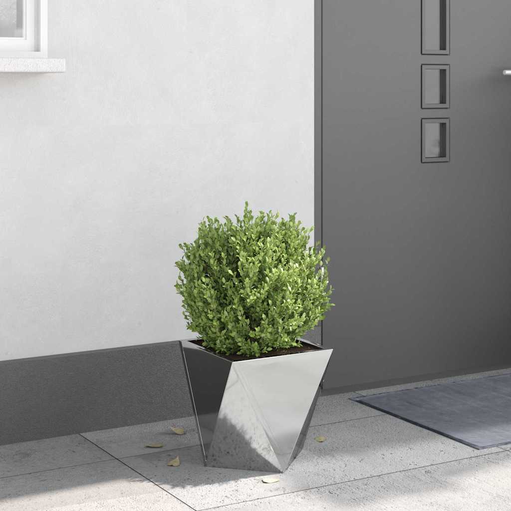 Plantekasse Sølv 30 x 30 x 30 cm Galvaniseret stål