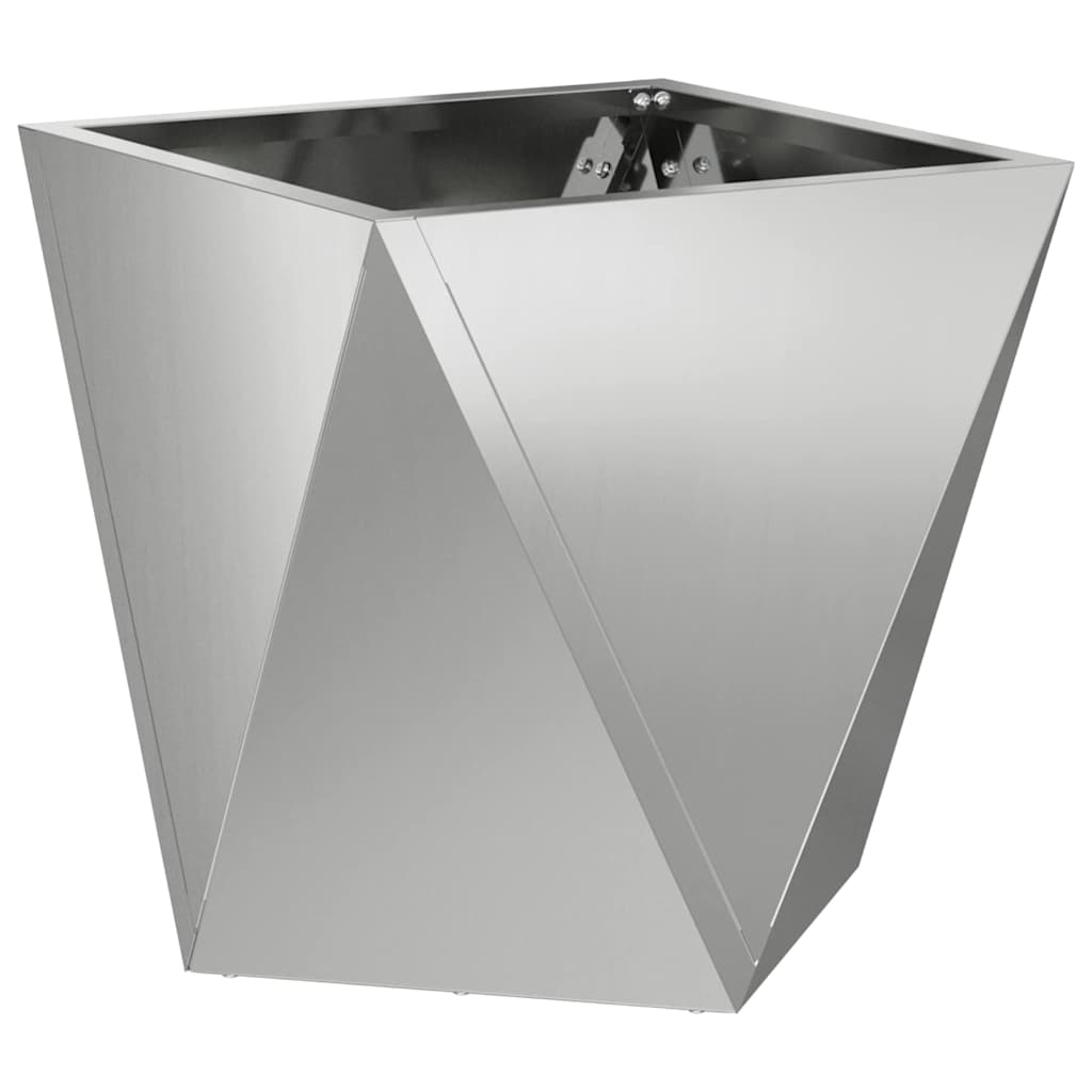 Plantekasse Sølv 30 x 30 x 30 cm Galvaniseret stål