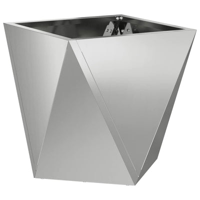 Plantekasse Sølv 30 x 30 x 30 cm Galvaniseret stål