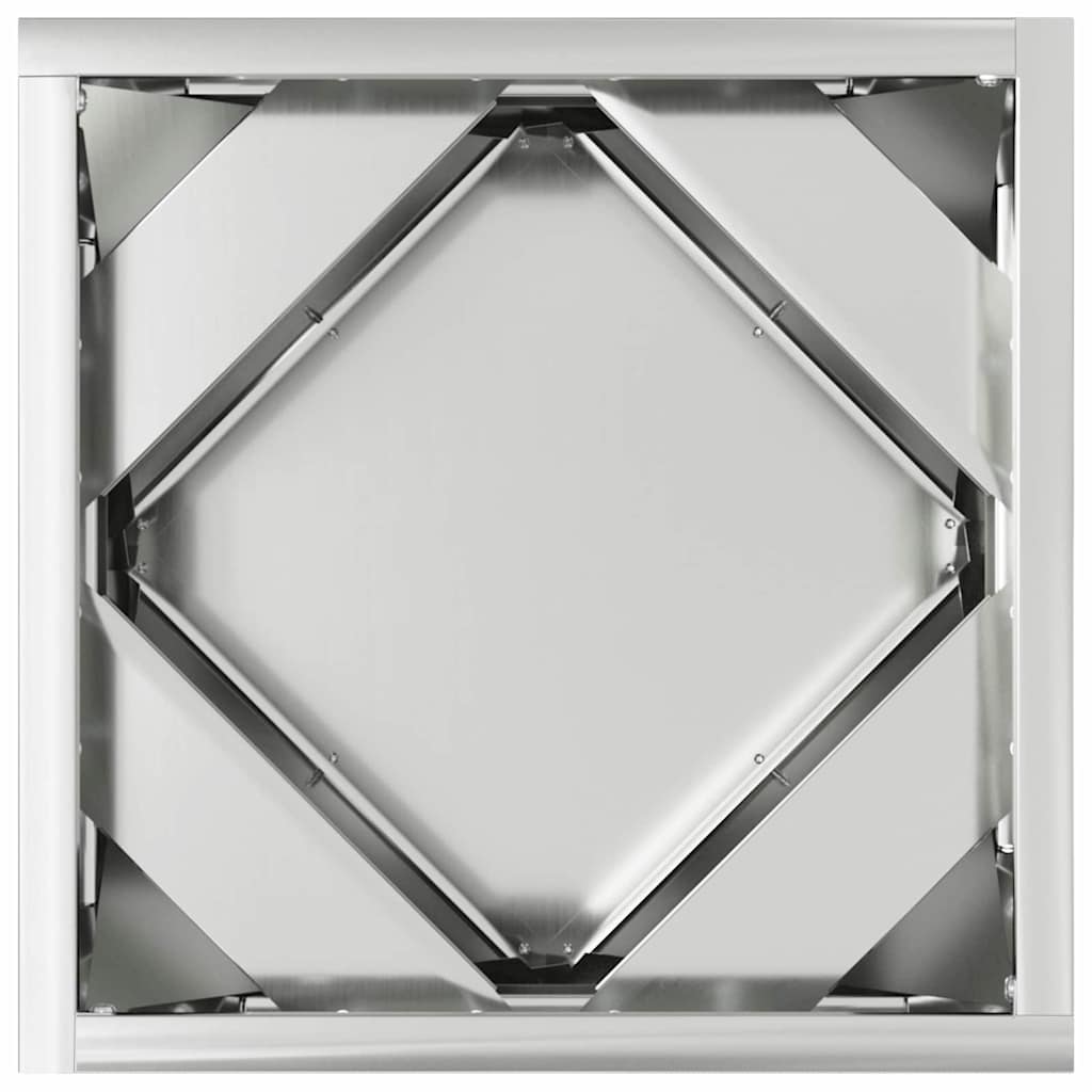 Plantekasse 2 stk. Sølv 30 x 30 x 30 cm Galvaniseret stål