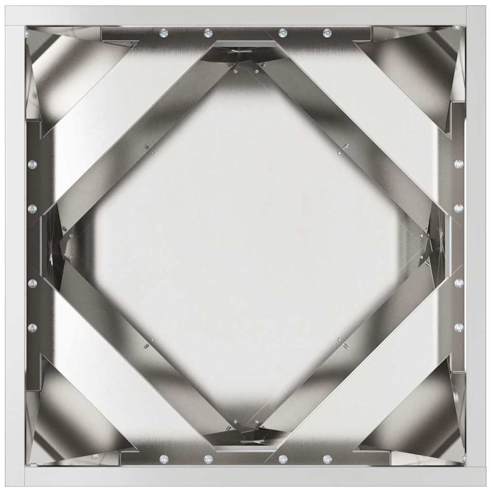 Plantekasse Sølv 40 x 40 x 40 cm Rustfrit stål