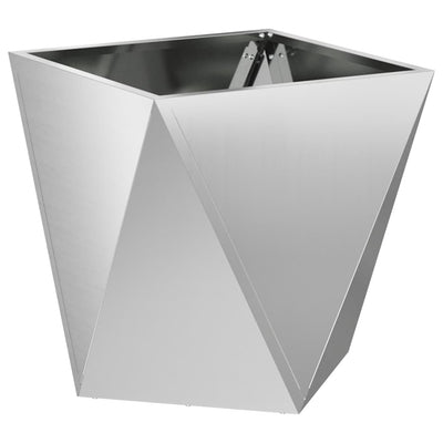 Plantekasse Sølv 40 x 40 x 40 cm Galvaniseret stål