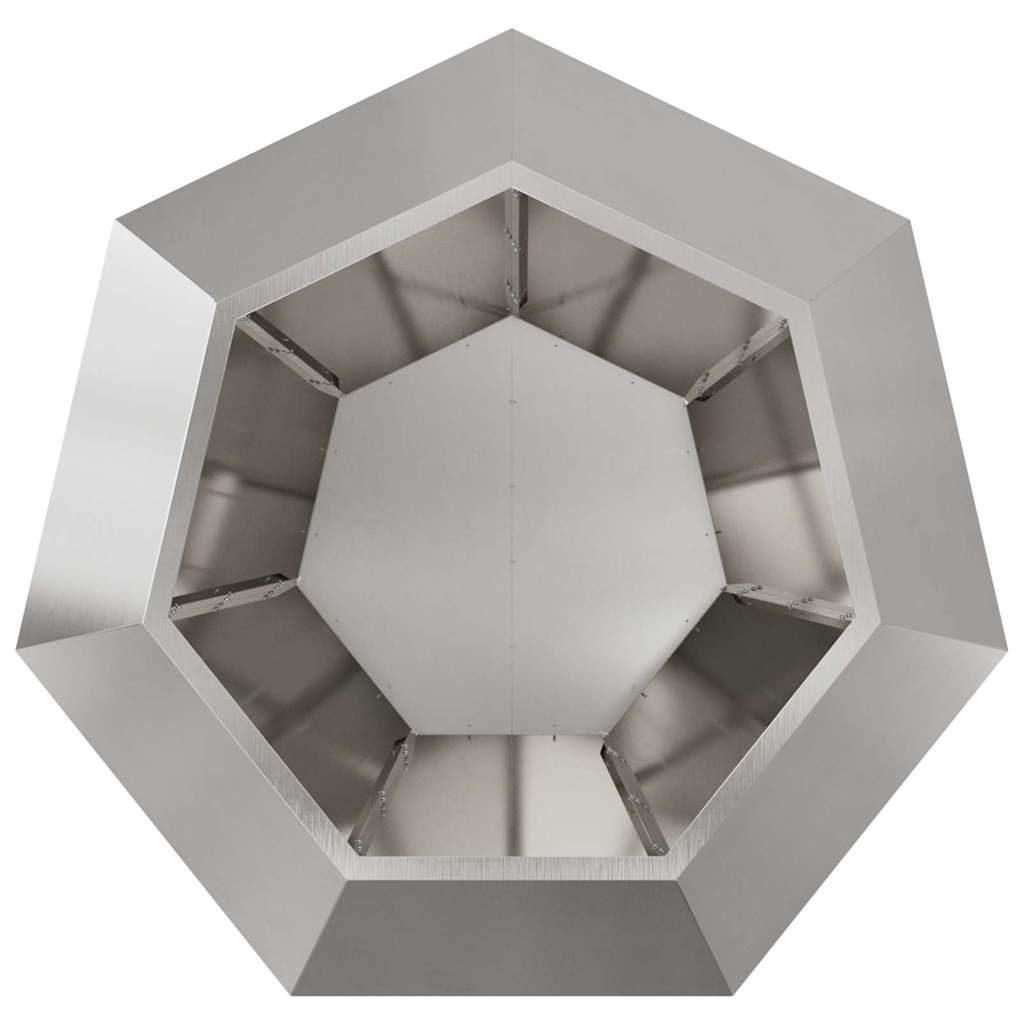 Plantekasse Sølv 100 x 100 x 80 cm Rustfrit stål
