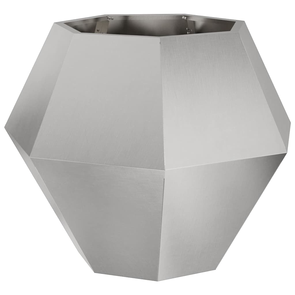 Plantekasse Sølv 75 x 75 x 60 cm Rustfrit stål