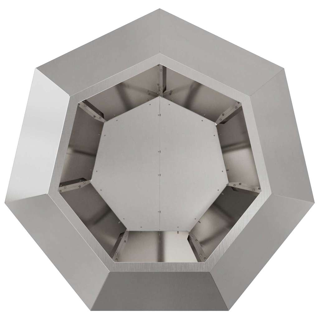 Plantekasse Sølv 75 x 75 x 60 cm Rustfrit stål