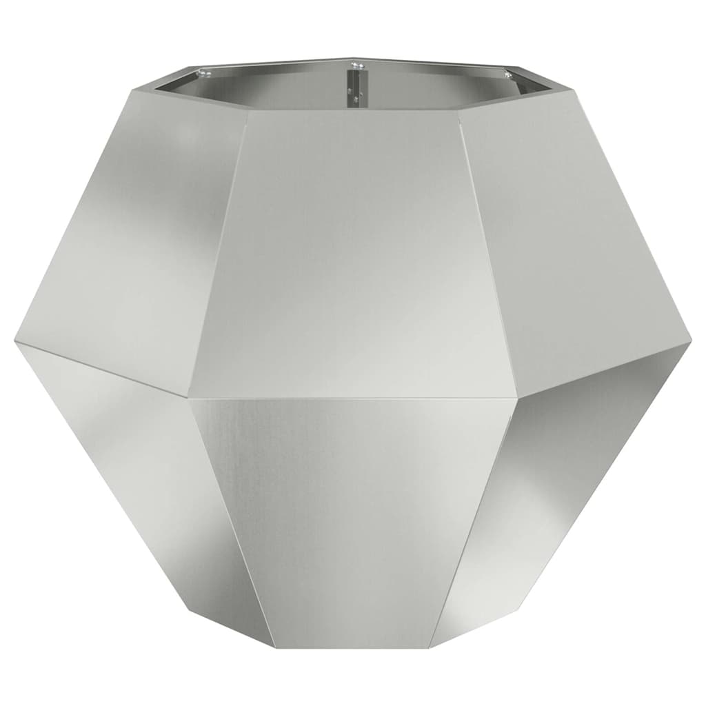 Plantekasse 2 stk. Sølv 75 x 75 x 60 cm Galvaniseret stål