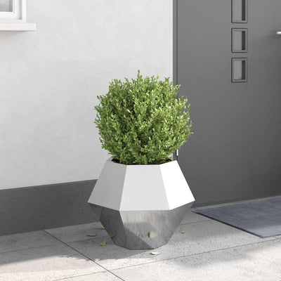 Plantekasse Sølv 50 x 50 x 40 cm Rustfrit stål