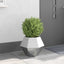 Plantekasse Sølv 50 x 50 x 40 cm Galvaniseret stål