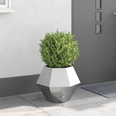 Plantekasse Sølv 50 x 50 x 40 cm Galvaniseret stål