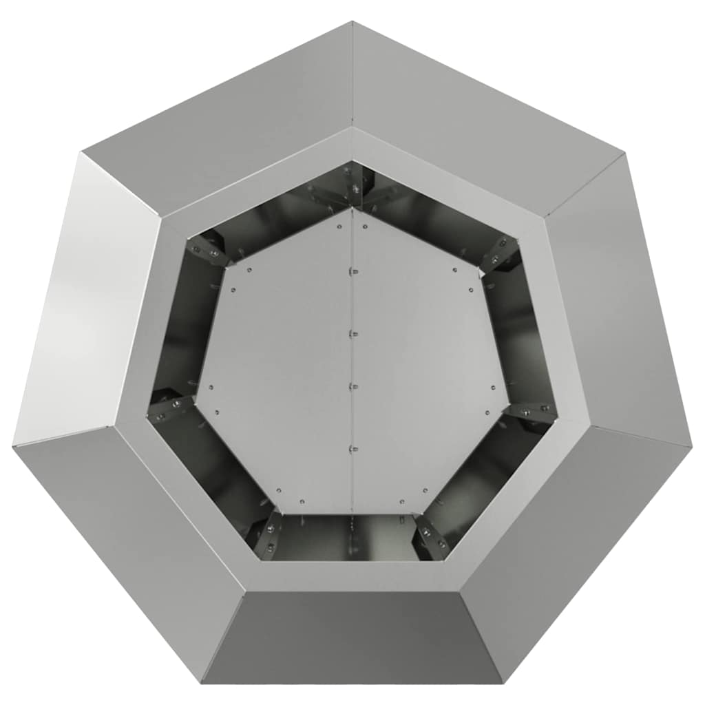 Plantekasse 2 stk. Sølv 50 x 50 x 40 cm Galvaniseret stål