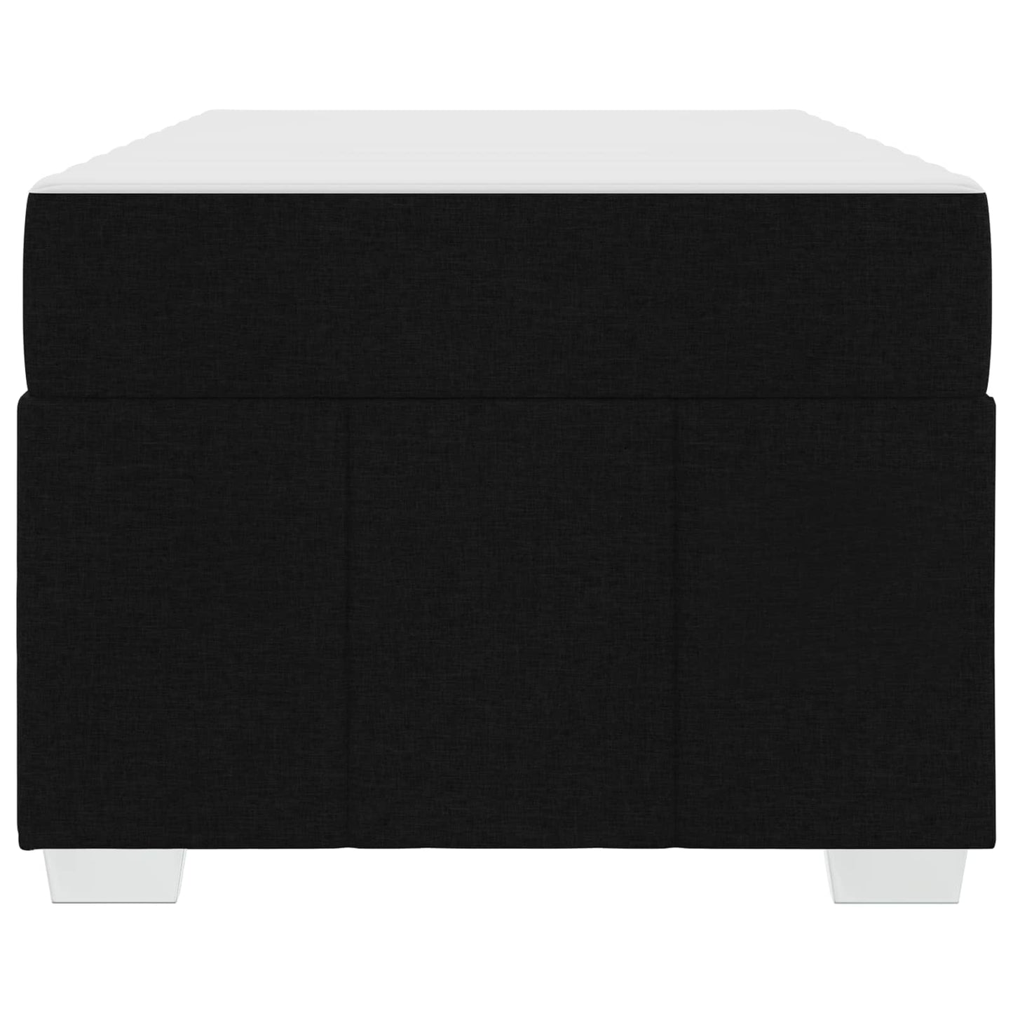 Sengestel med madras Sort 90 x 200 cm Stof
