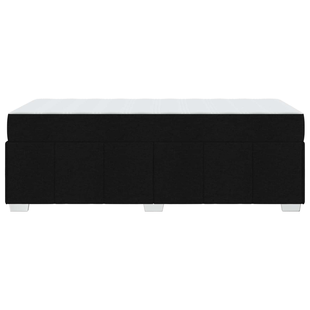 Sengestel med madras Sort 90 x 200 cm Stof