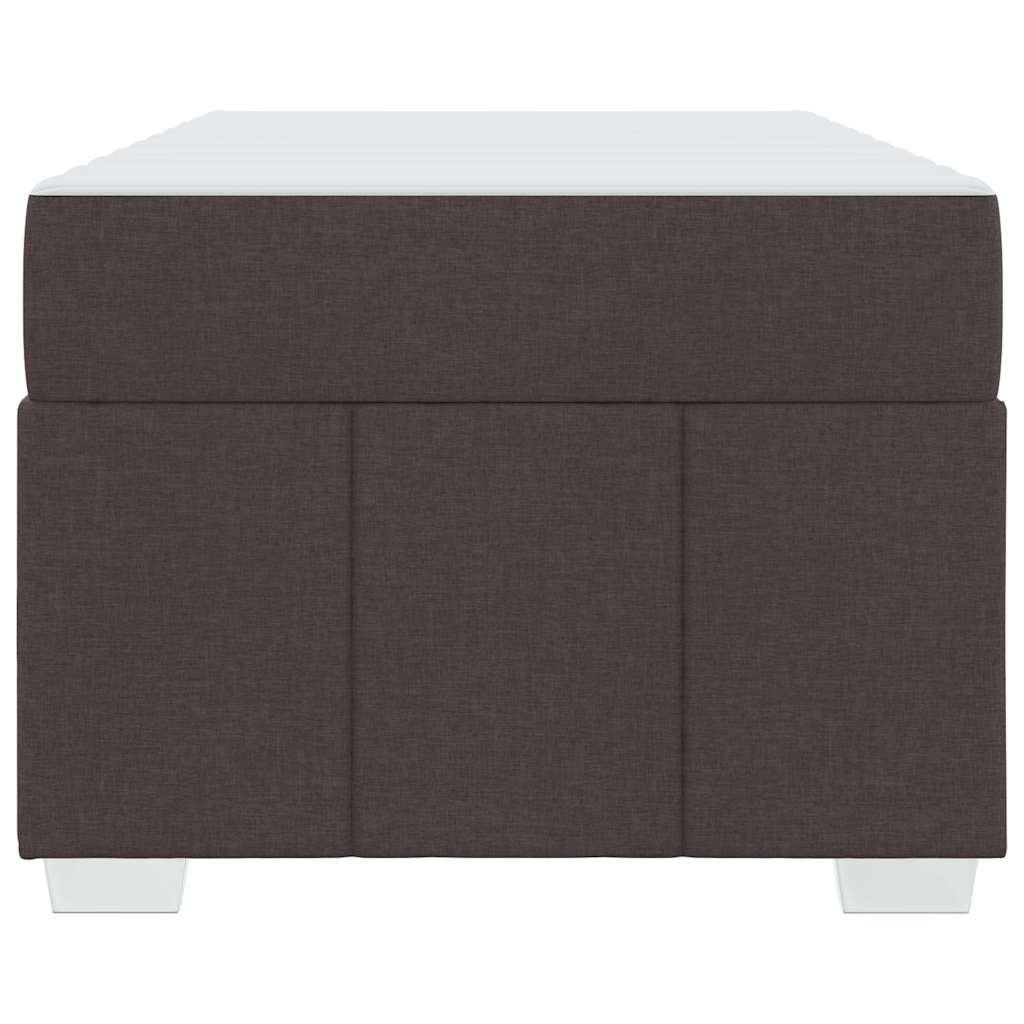 Sengestel med madras Mørk Brun 90 x 200 cm Stof