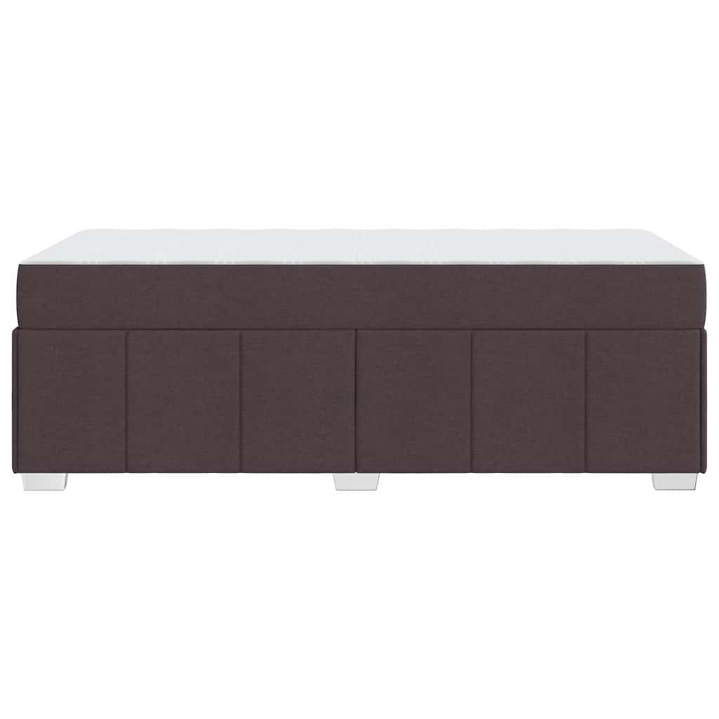Sengestel med madras Mørk Brun 90 x 200 cm Stof