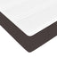 Sengestel med madras Mørk Brun 100 x 200 cm Stof