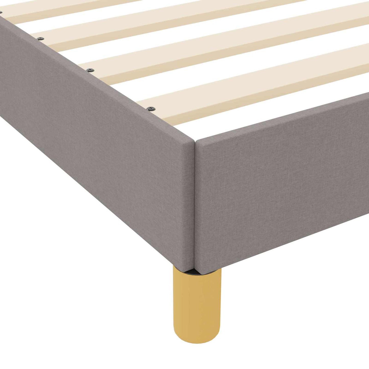 Box spring seng Gråbrun 120 x 200 cm Stof