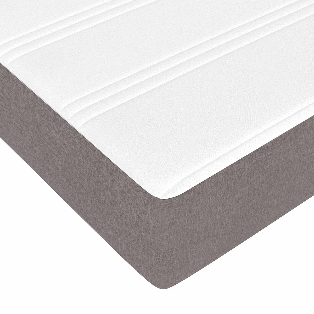 Box spring seng Gråbrun 120 x 200 cm Stof