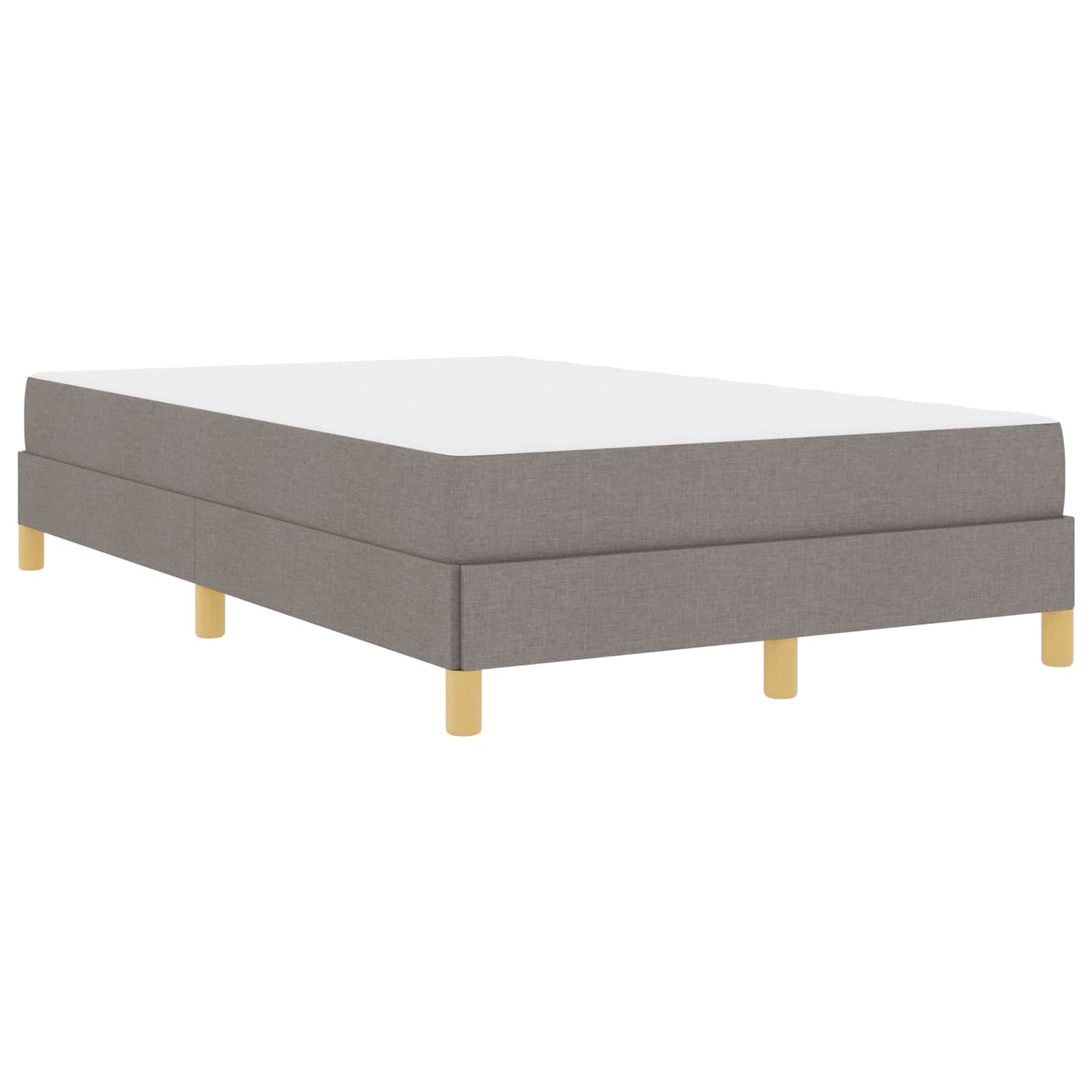 Box spring seng Gråbrun 120 x 200 cm Stof