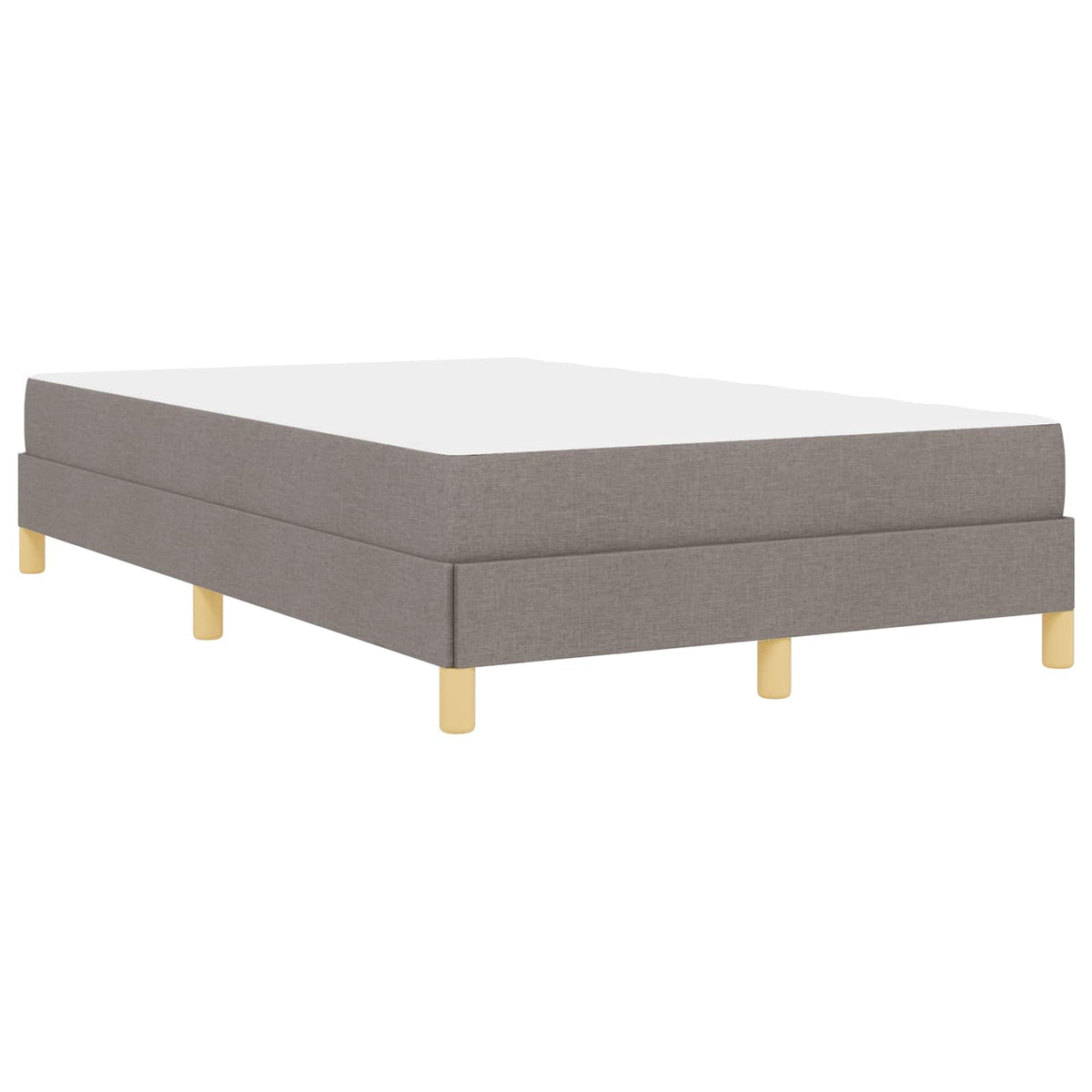 Box spring seng Gråbrun 120 x 200 cm Stof