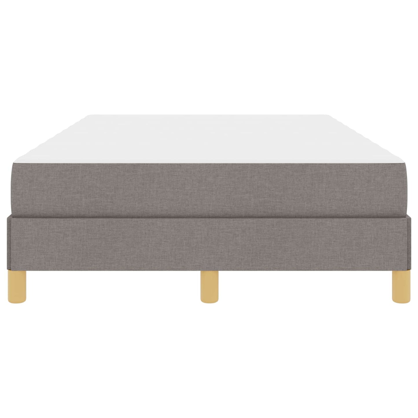 Box spring seng Gråbrun 120 x 200 cm Stof