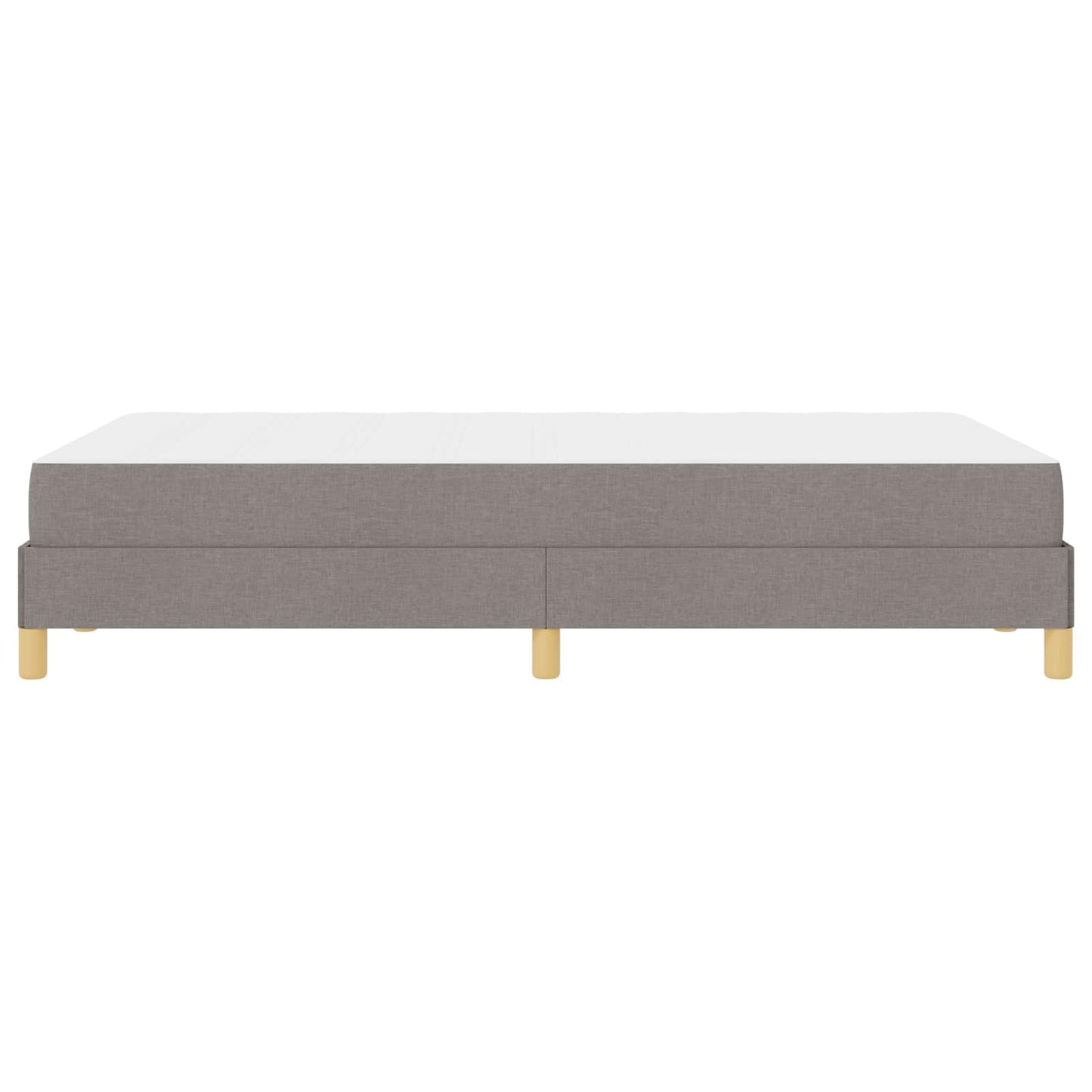 Box spring seng Gråbrun 120 x 200 cm Stof