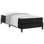 Sengestel med madras Sort 80 x 200 cm Stof