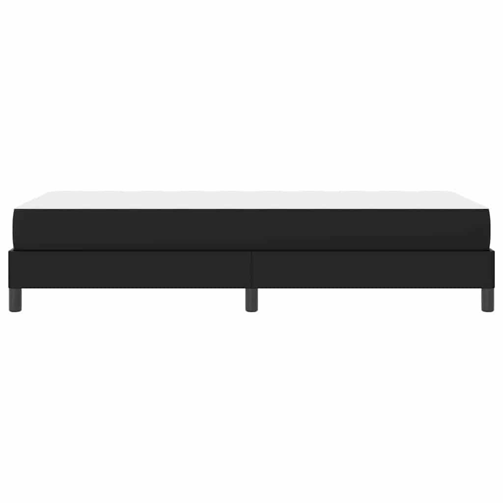 Sengestel med madras Sort 80 x 200 cm Stof
