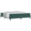 Box spring seng med madras Mørkegrøn 180 x 220 cm Stof