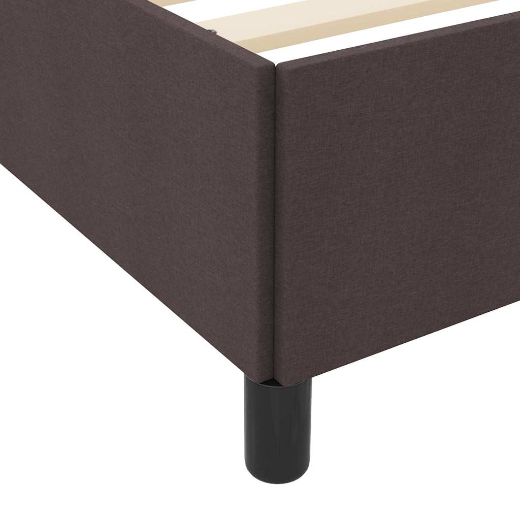 Box spring seng Mørk Brun 90 x 200 cm Stof