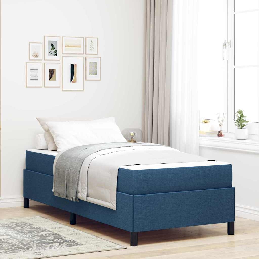 Box spring seng Blå 100 x 200 cm Stof