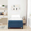 Box spring seng Blå 100 x 200 cm Stof