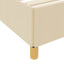 Sengestel Creme 80 x 200 cm Stof