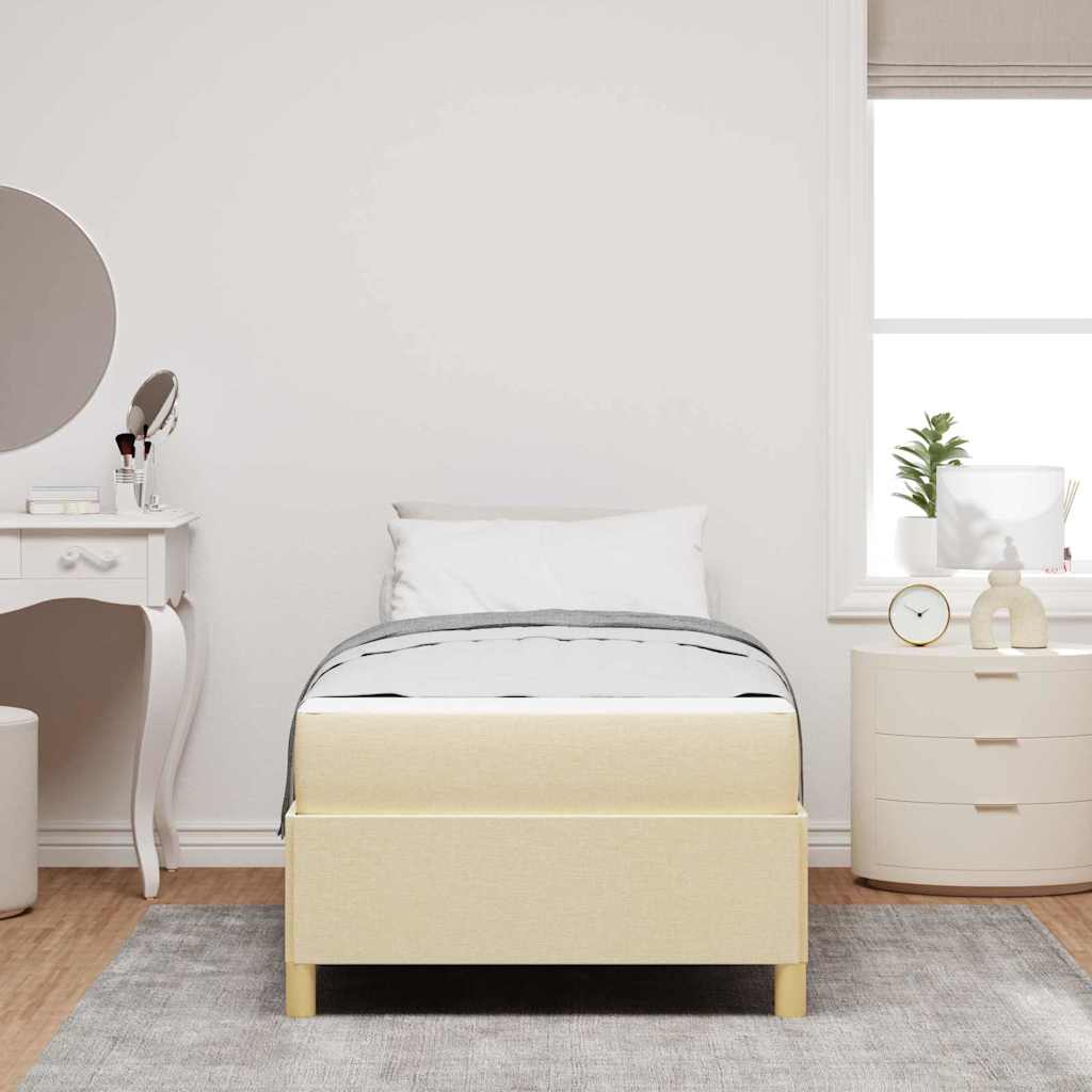 Sengestel Creme 80 x 200 cm Stof