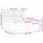 Box spring seng med hovedgærde Mørkegrøn 200 x 160 cm Fløjl