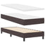 Box spring seng med pude Mørk Brun 200 x 80 cm Stof