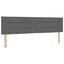 Box spring seng med madras Mørkegrå 200 x 180 cm Stof