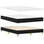 Box spring seng med hovedgærde Sort 200 x 160 cm Stof